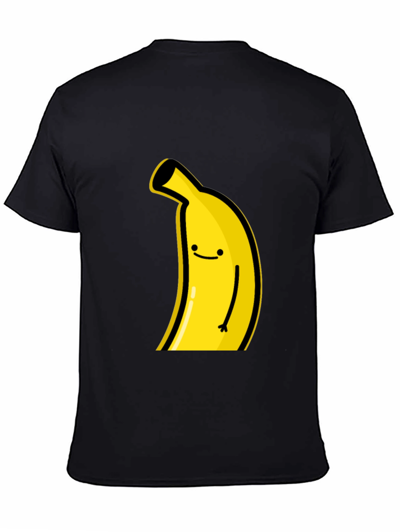 Funny Banana Graphic Tee - Black Cotton T-Shirt
