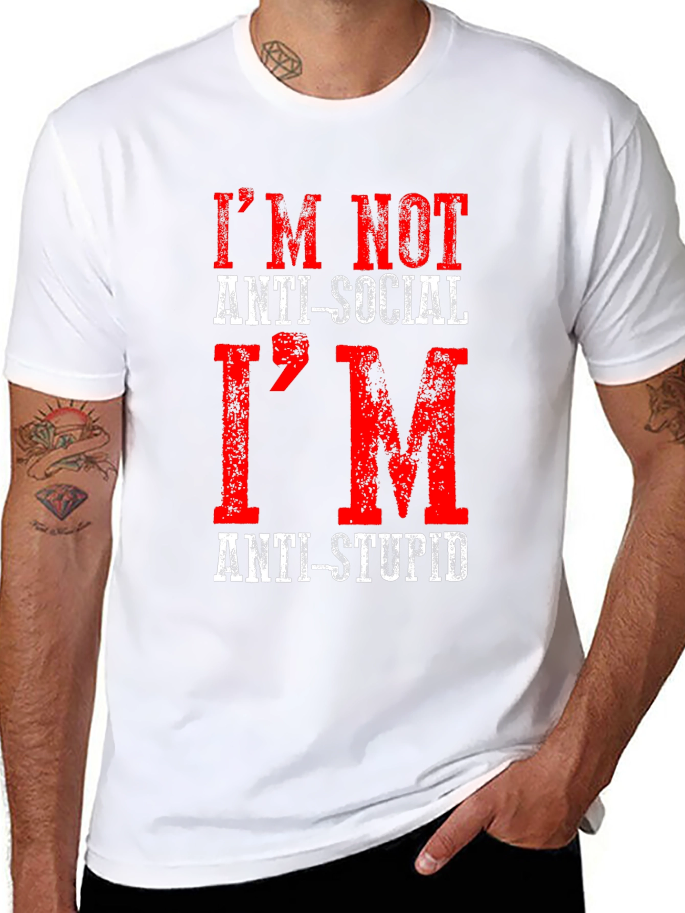 Im Not Anti-Social Anti-Stupid T-Shirt