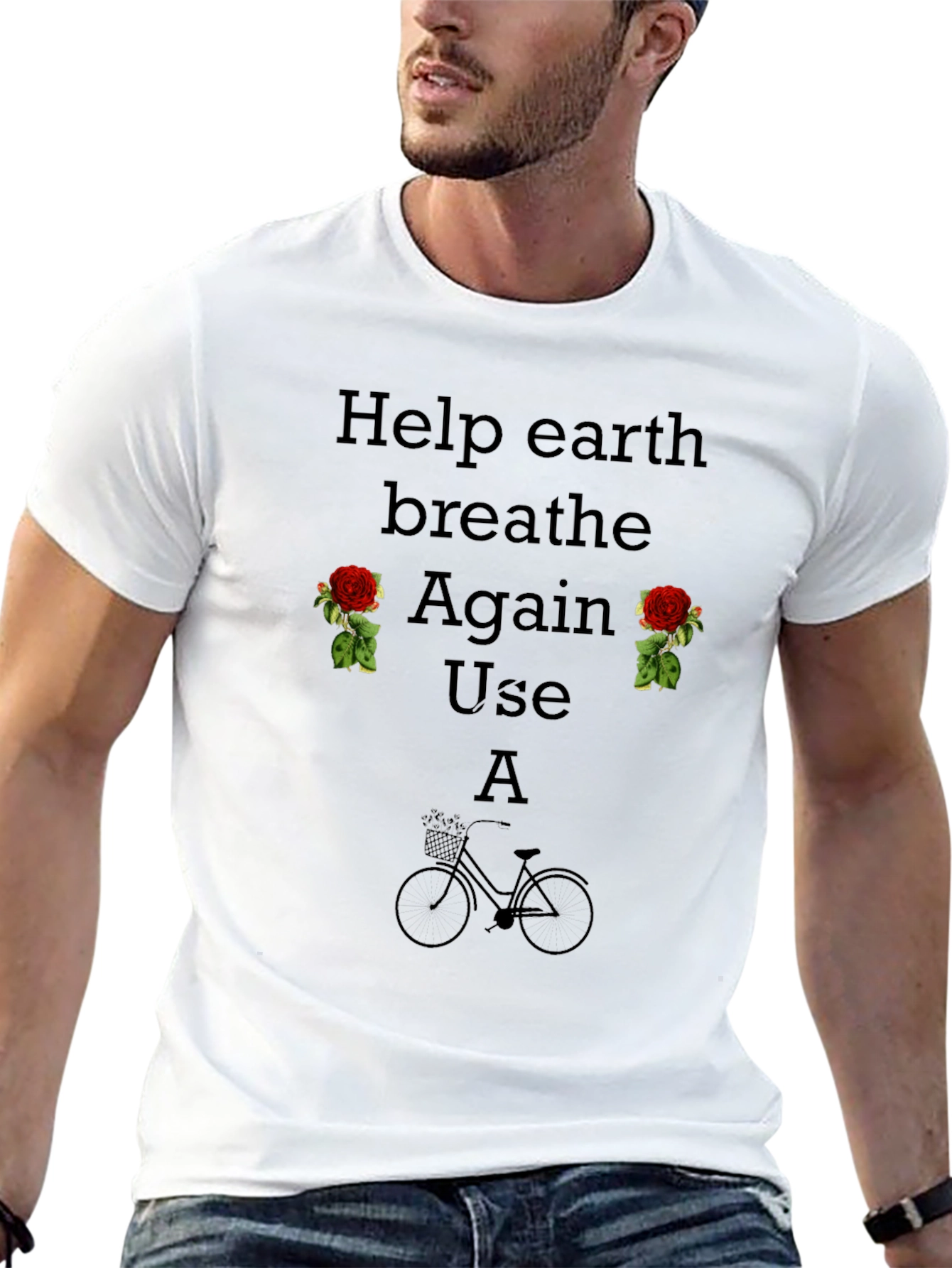 Eco-Friendly Graphic Tee: Help Earth Breathe