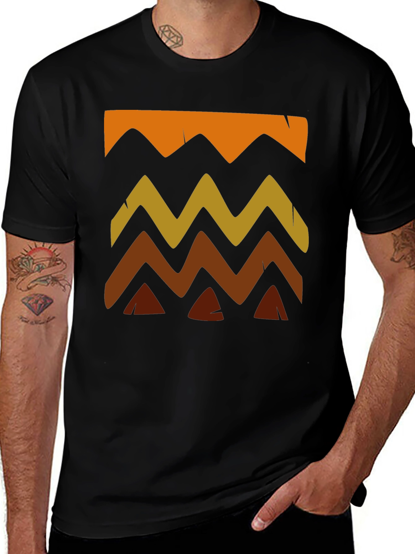 Trendy Graphic Print Mens T-Shirt