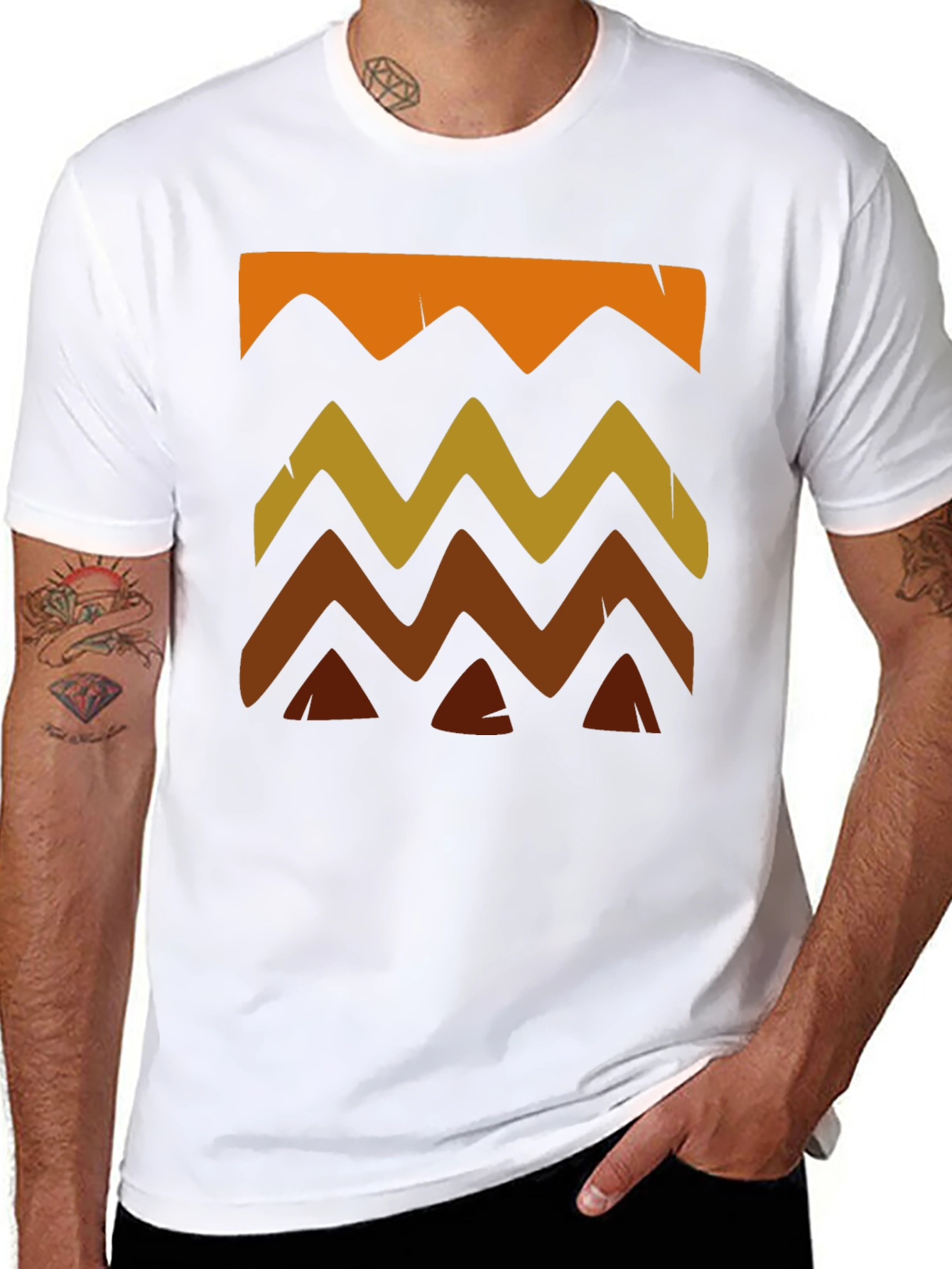 Trendy Graphic Print Mens T-Shirt