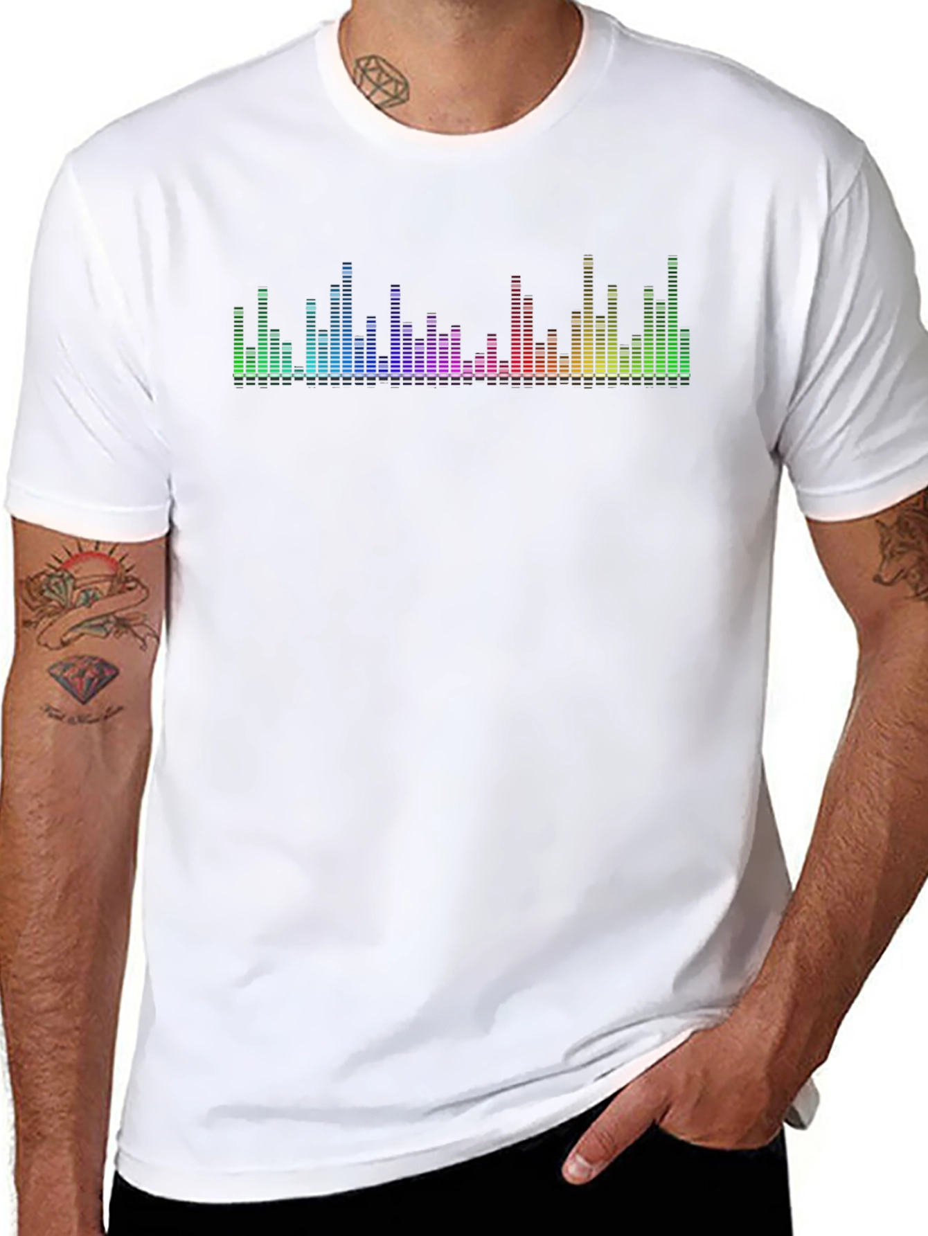 Sound Reactive LED T-Shirt - Music Equalizer