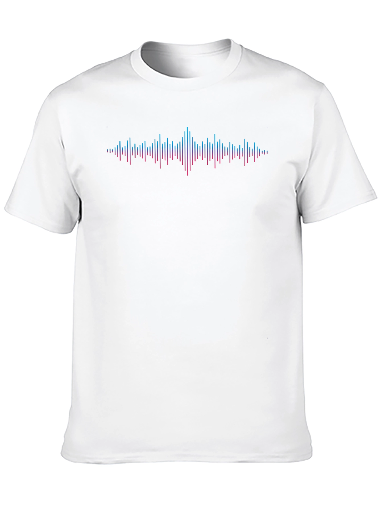 Sound Wave Graphic Black T-Shirt