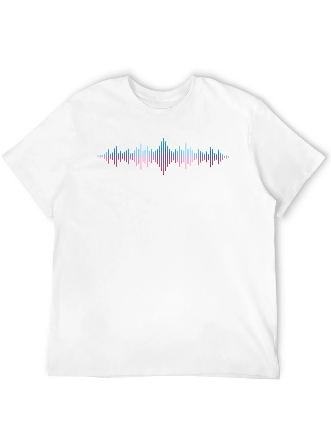 Sound Wave Graphic Black T-Shirt