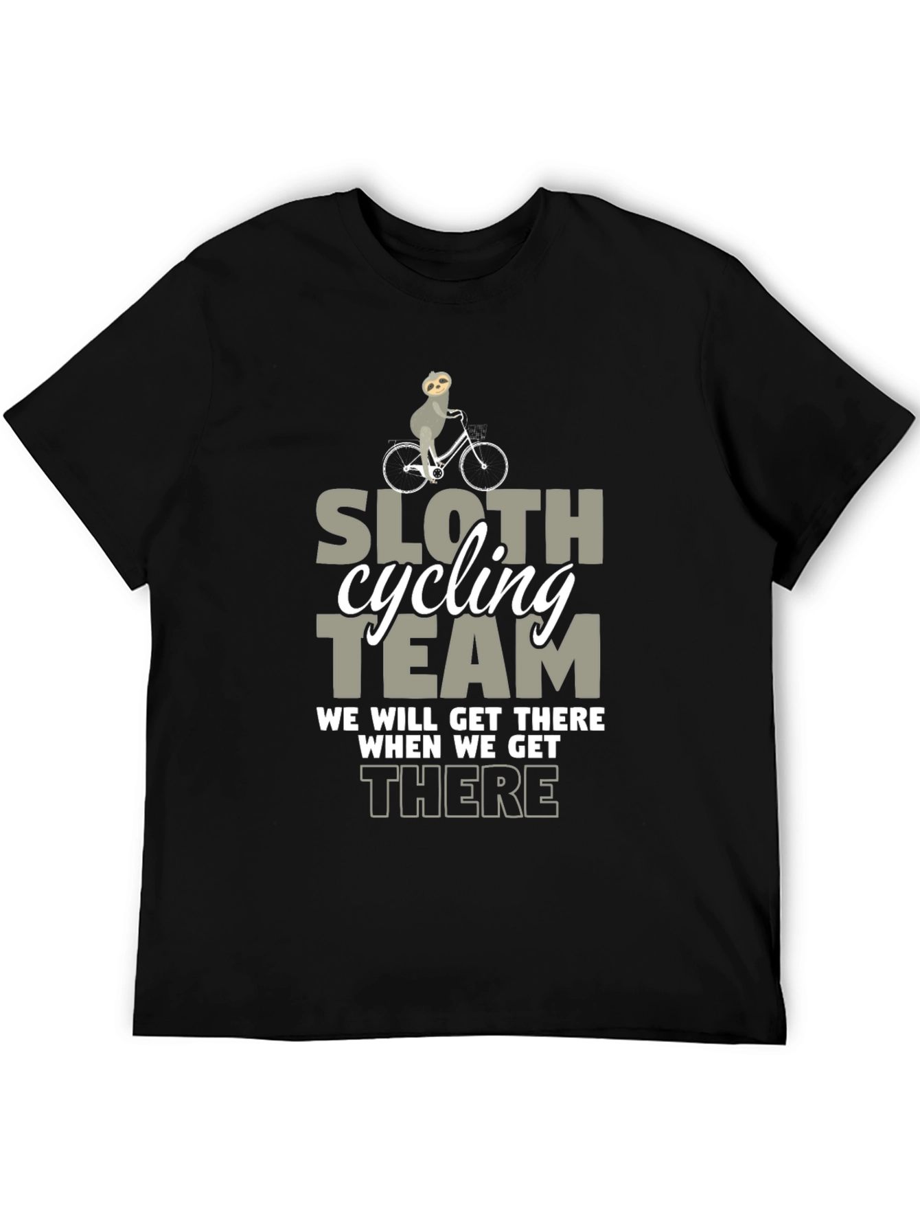 Sloth Cycling Team T-Shirt: Funny Graphic Tee
