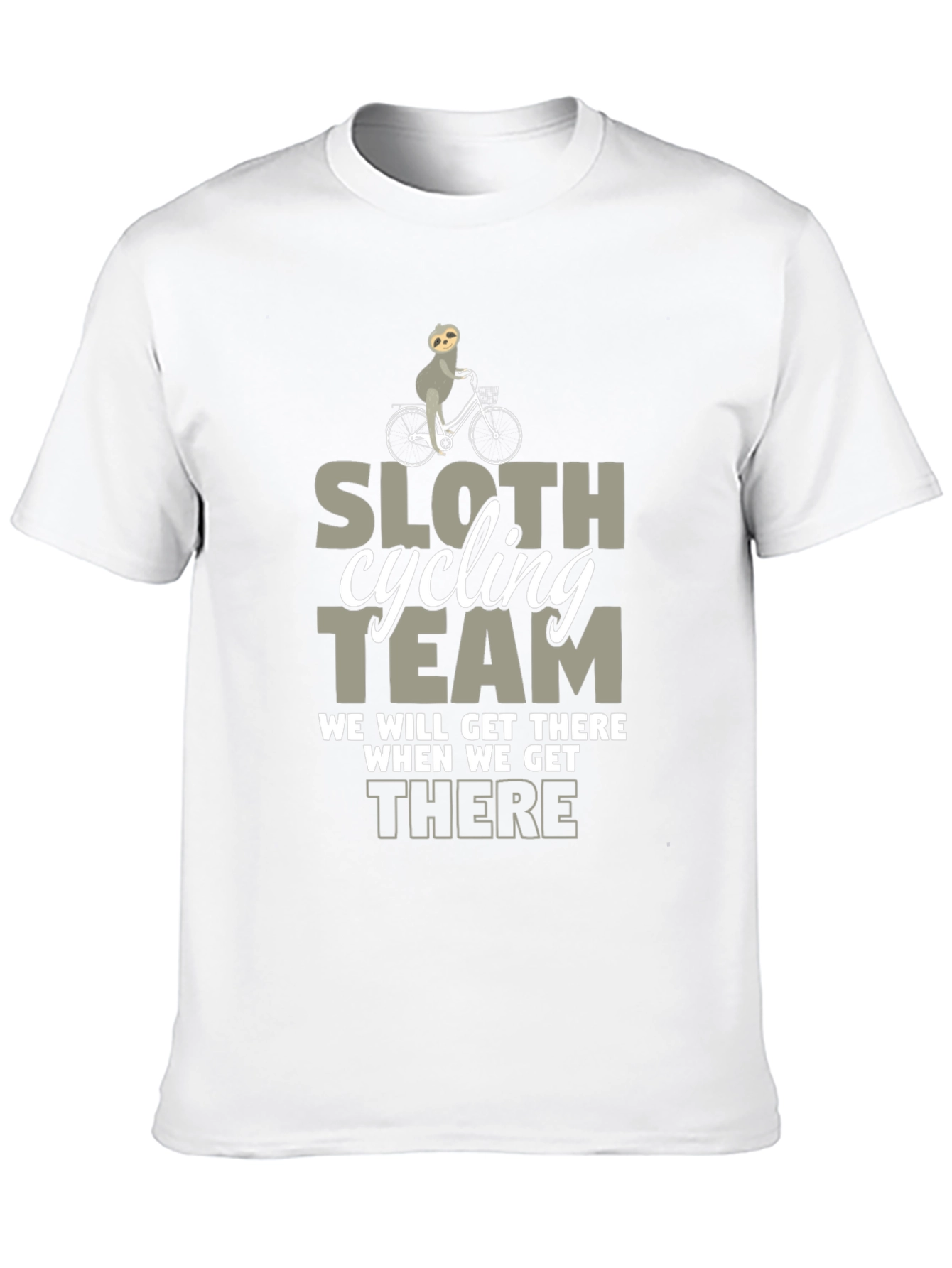 Sloth Cycling Team T-Shirt: Funny Graphic Tee