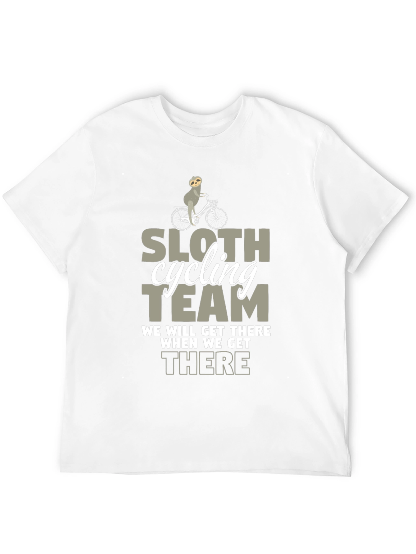 Sloth Cycling Team T-Shirt: Funny Graphic Tee