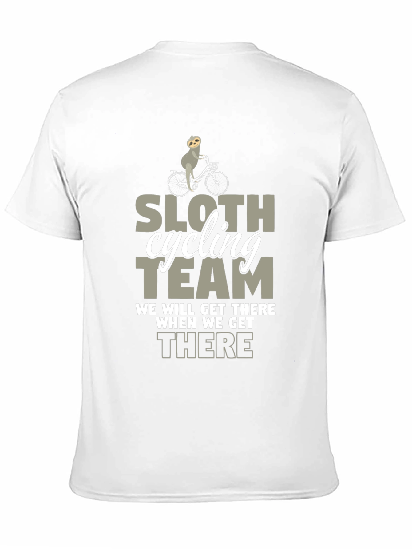 Sloth Cycling Team T-Shirt: Funny Graphic Tee