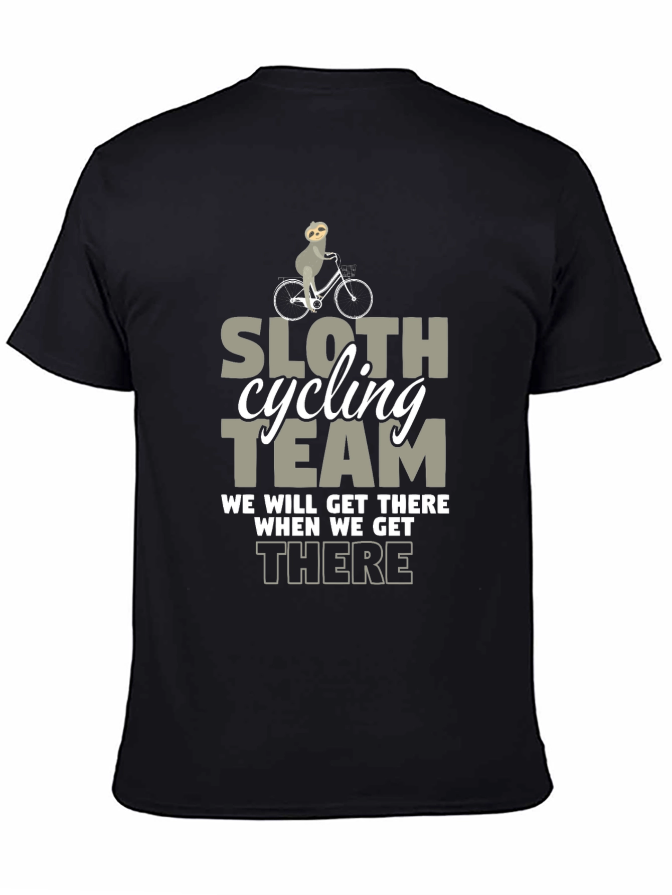 Sloth Cycling Team T-Shirt: Funny Graphic Tee