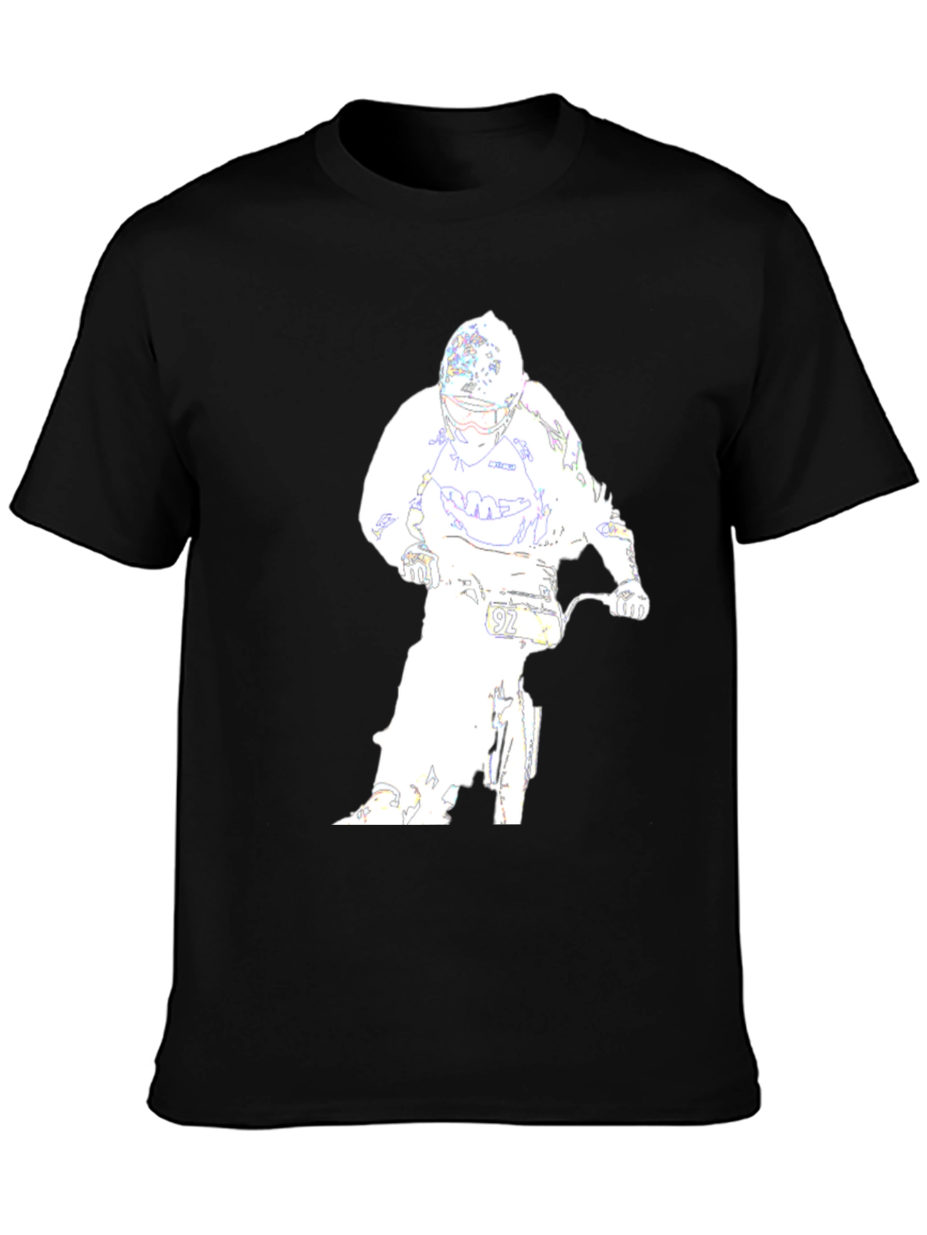 Motocross Rider Graphic Tee - Black