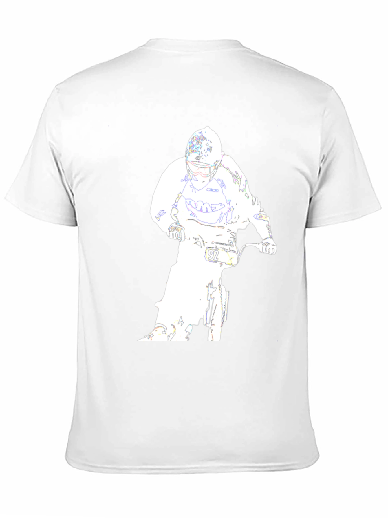 Motocross Rider Graphic Tee - Black