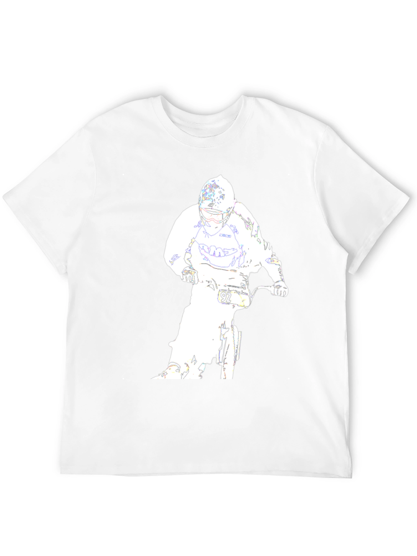 Motocross Rider Graphic Tee - Black