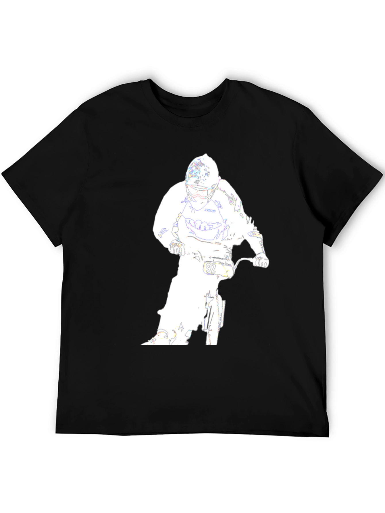 Motocross Rider Graphic Tee - Black