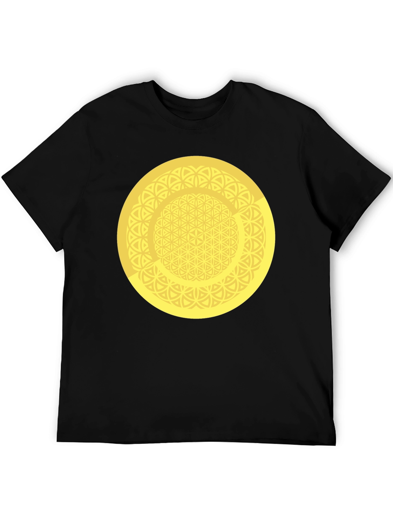 Geometric Circle Graphic Tee - Mens Black T-Shirt