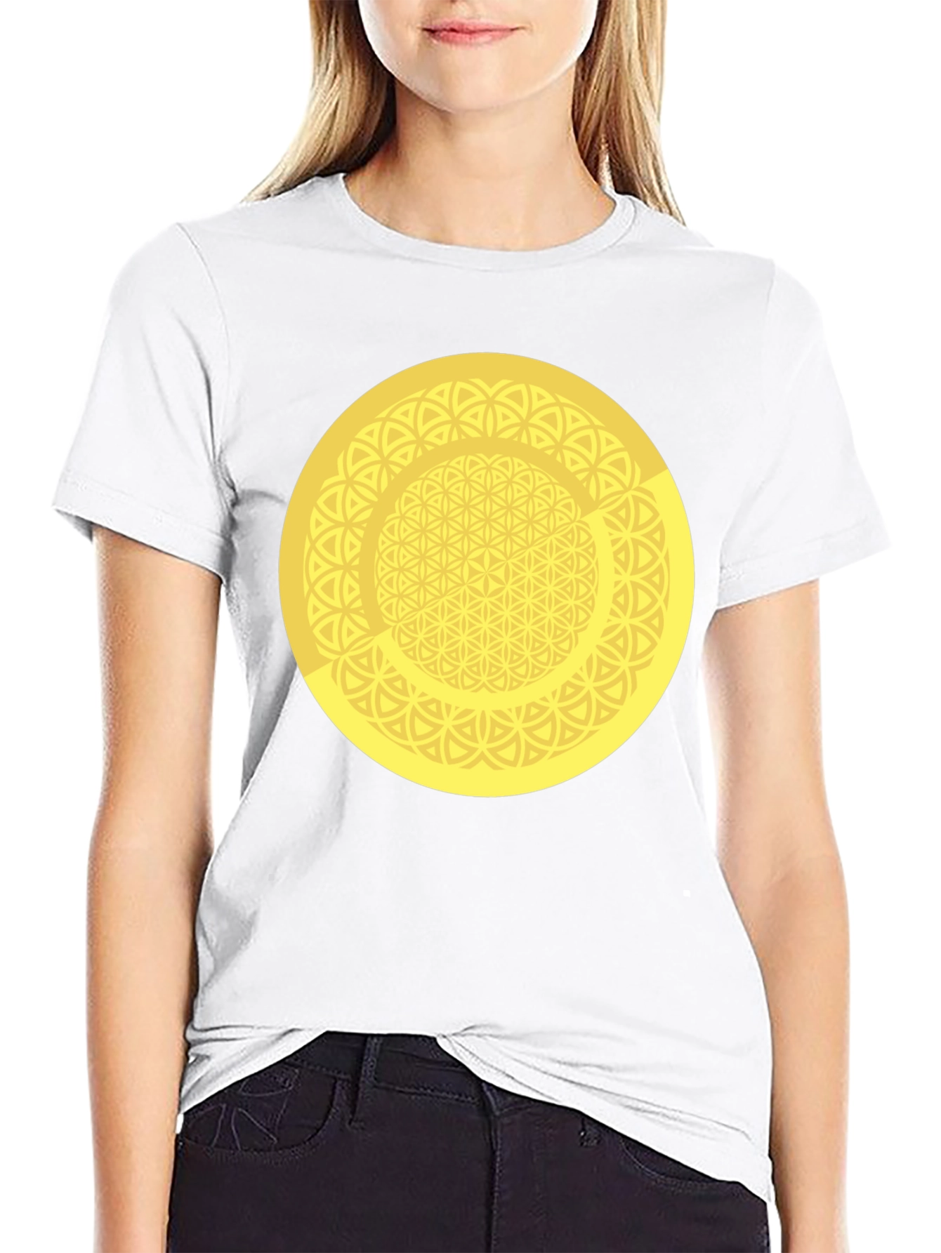 Geometric Circle Graphic Tee - Mens Black T-Shirt
