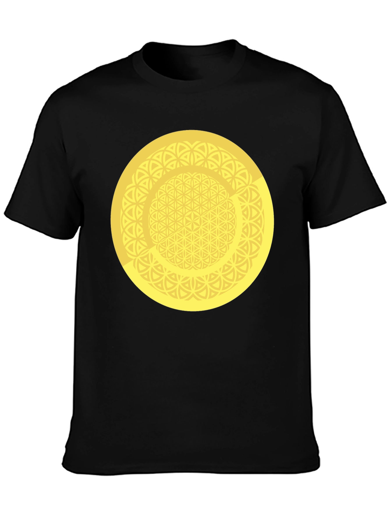 Geometric Circle Graphic Tee - Mens Black T-Shirt