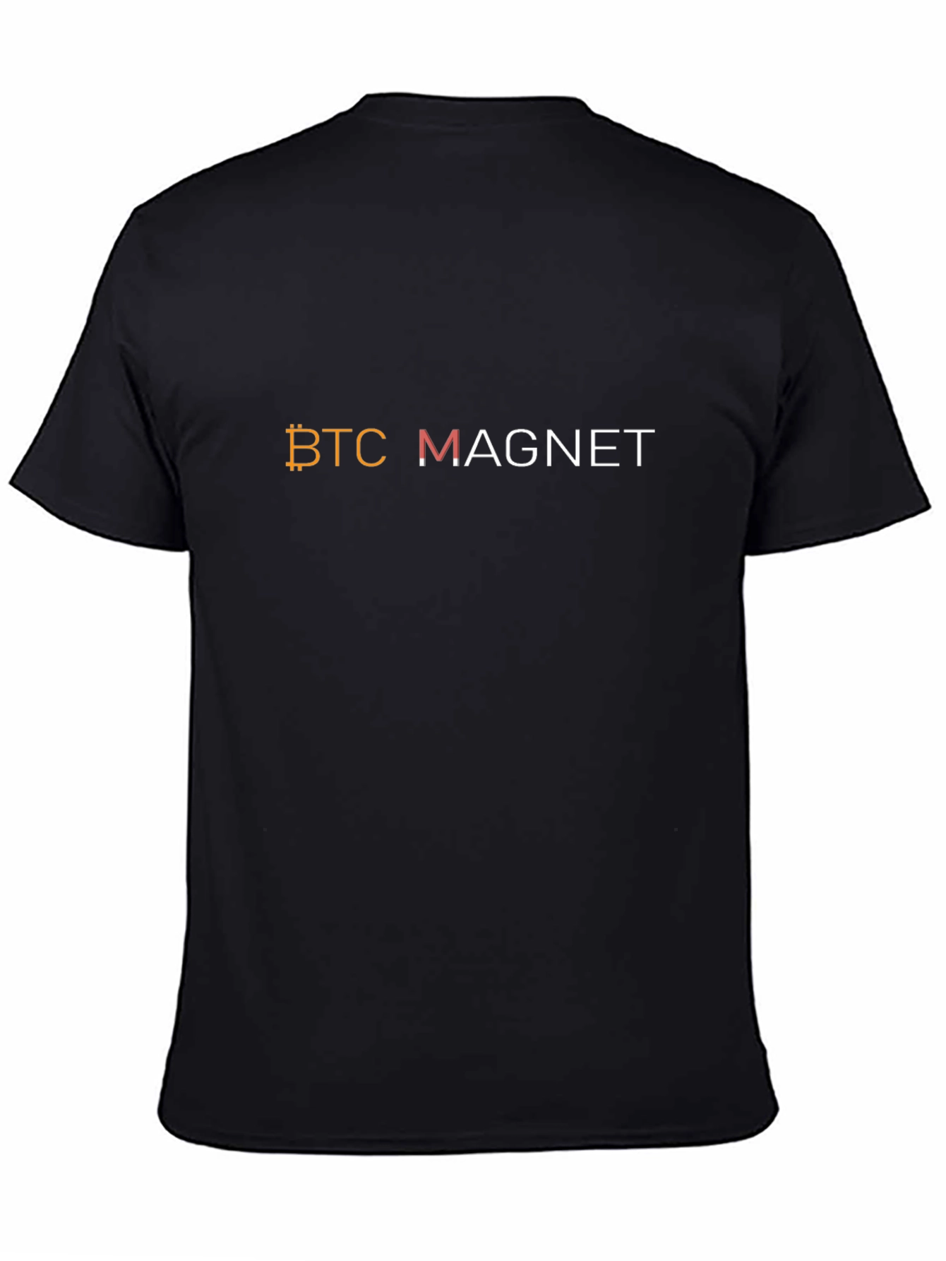 BTC Magnet Black T-Shirt - Crypto Currency Tee