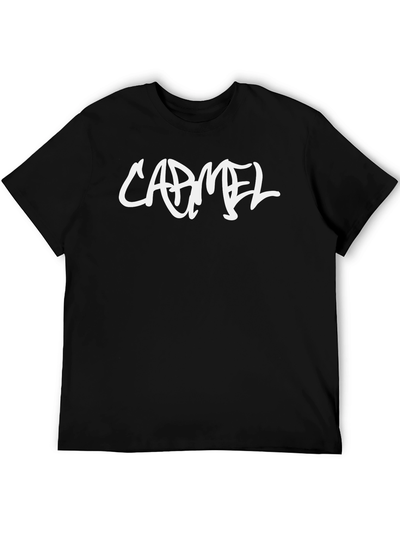 Carmel Graphic Tee - Black Cotton Blend