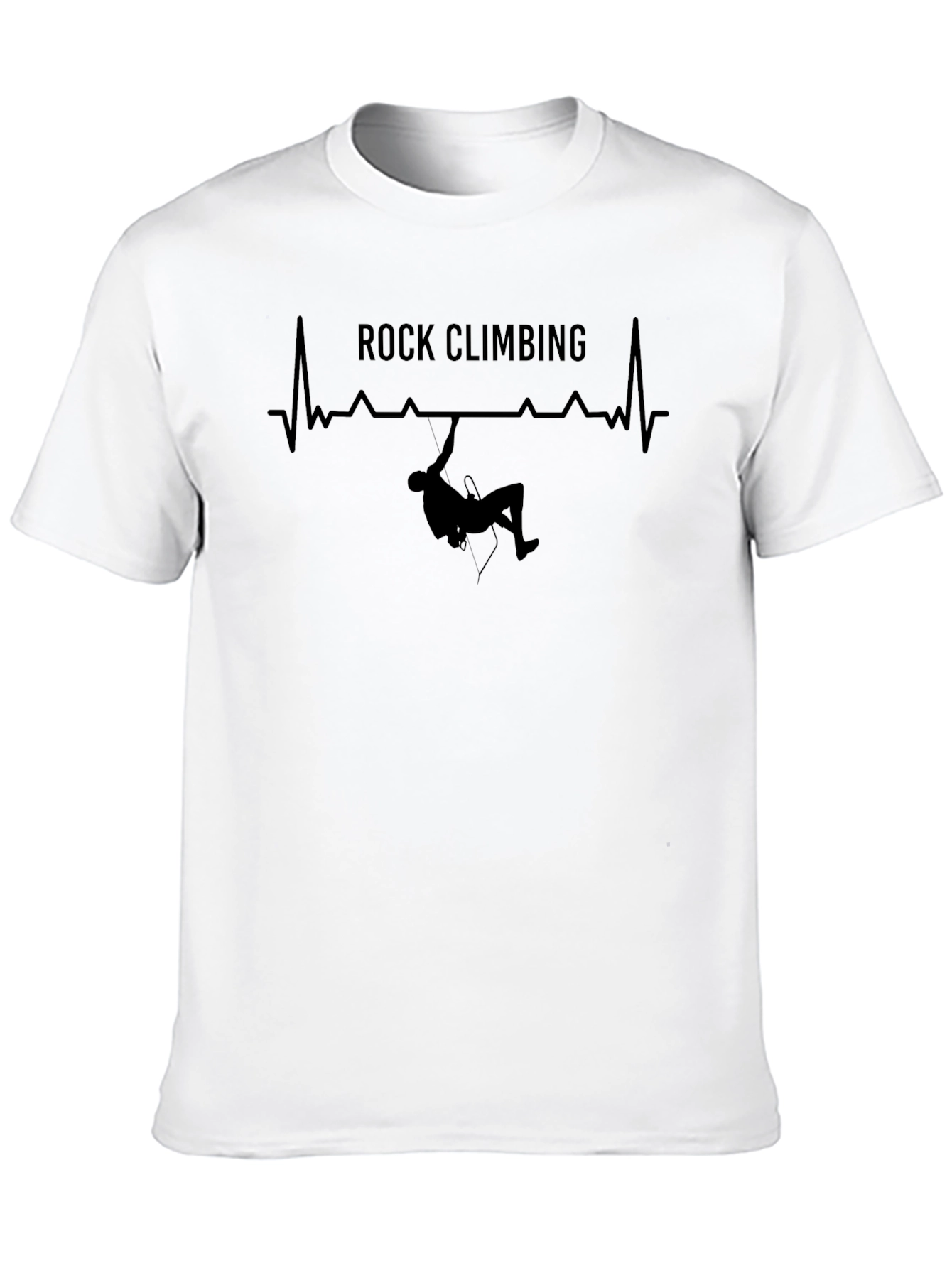 Rock Climbing Heartbeat Graphic T-Shirt