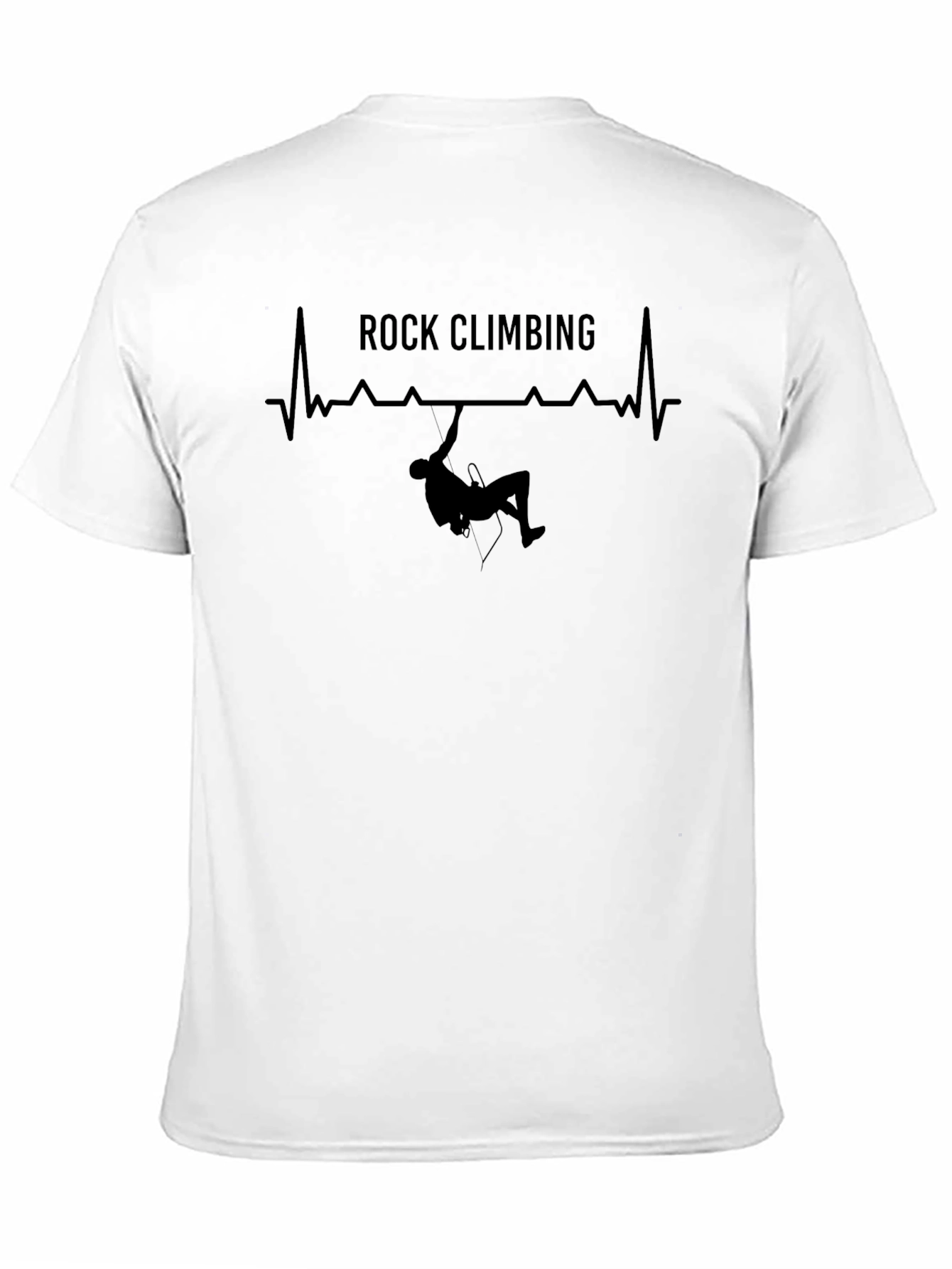 Rock Climbing Heartbeat Graphic T-Shirt