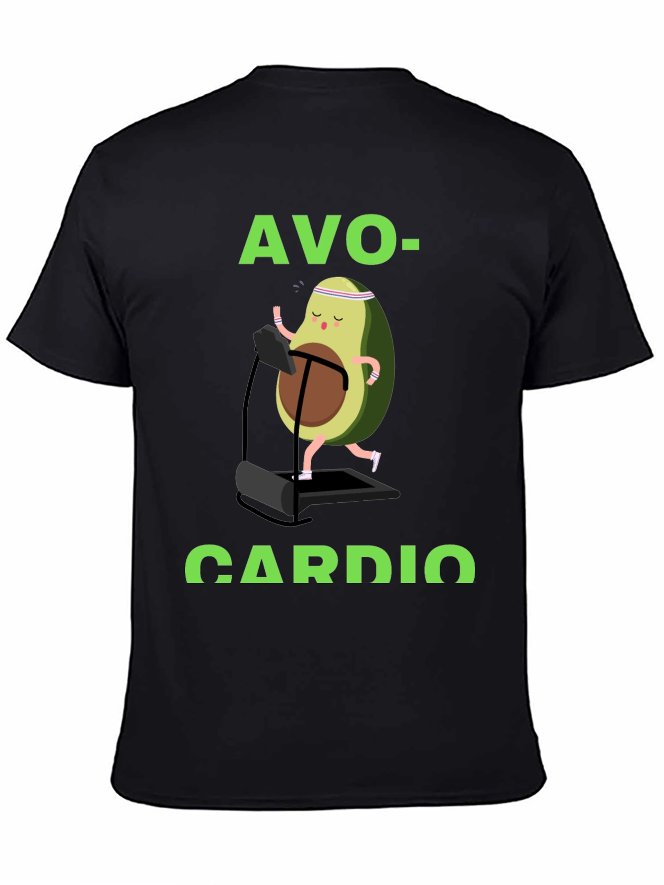 Avo-Cardio Black Graphic T-Shirt