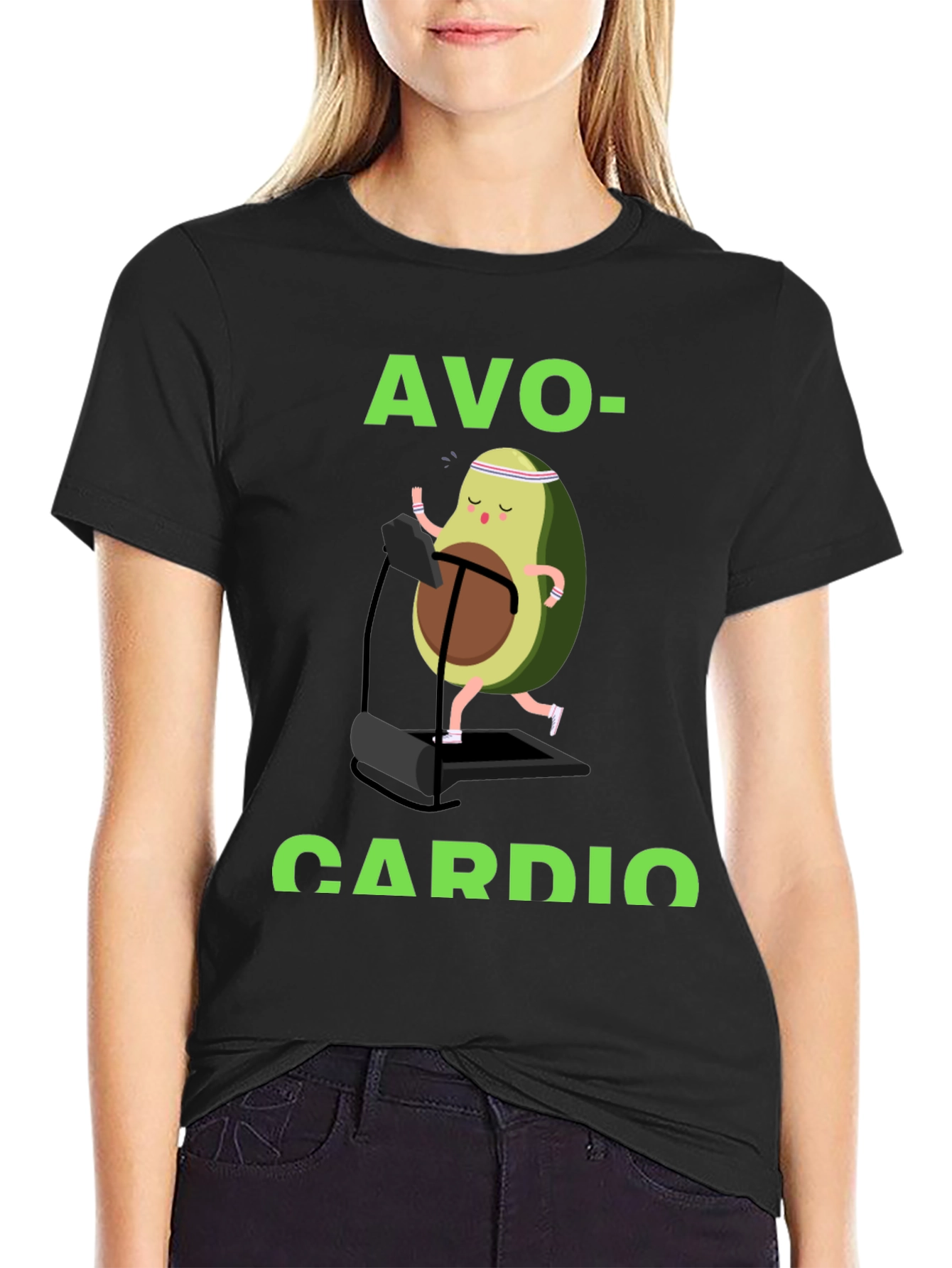 Avo-Cardio Black Graphic T-Shirt