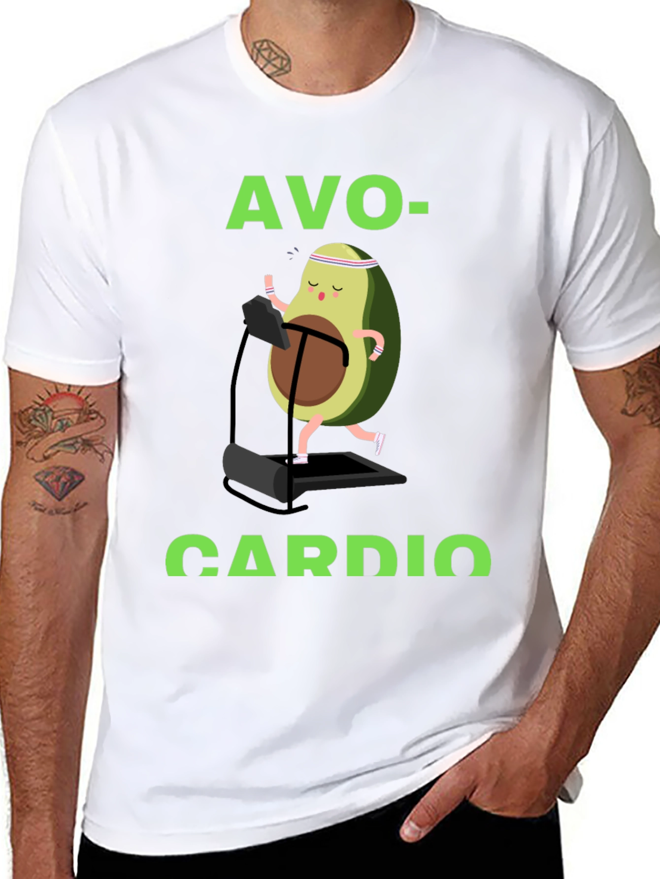 Avo-Cardio Black Graphic T-Shirt