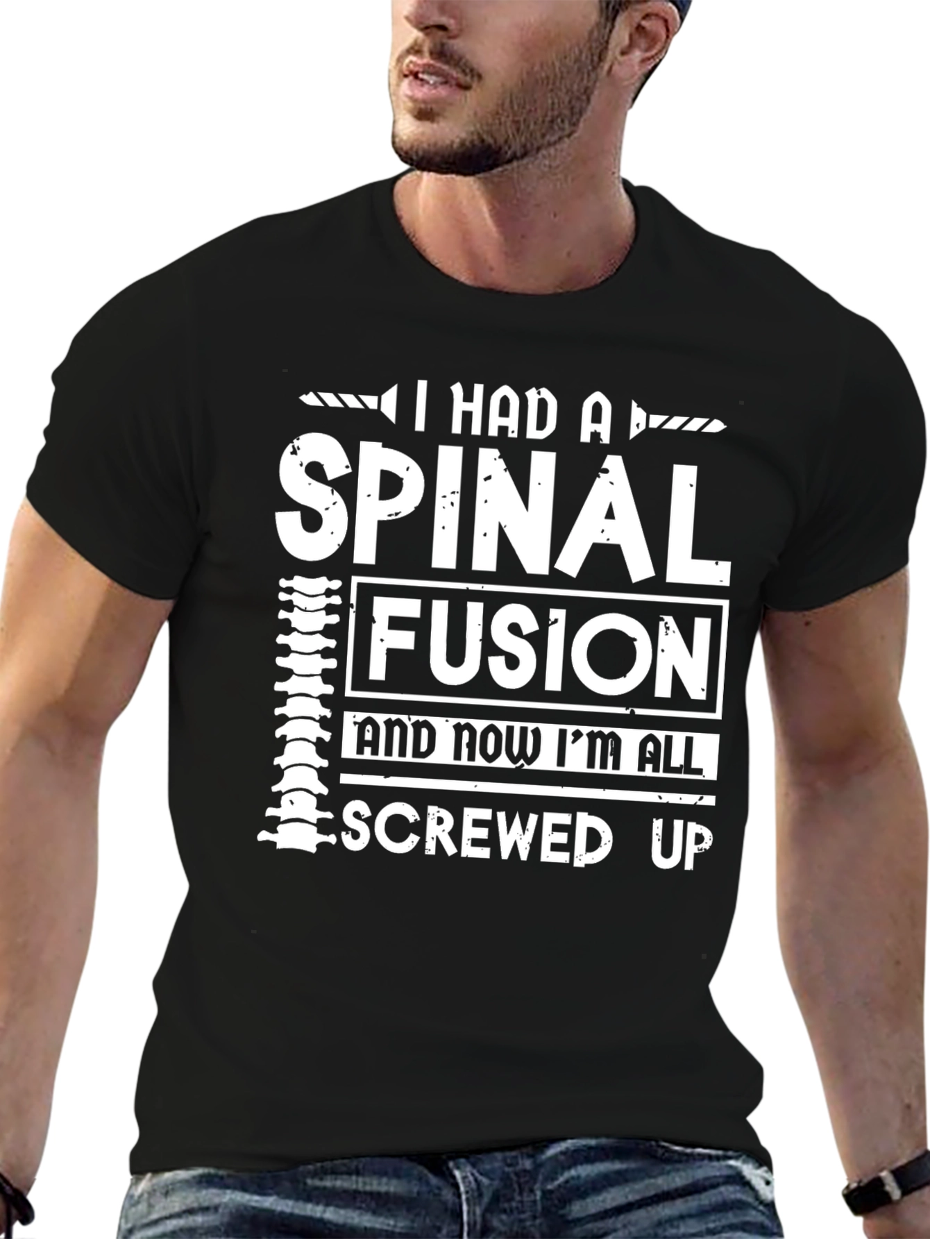 Spinal Fusion Funny Graphic T-Shirt