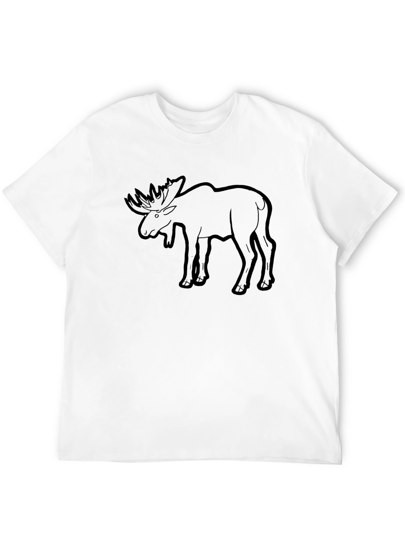 Moose Graphic Print T-Shirt
