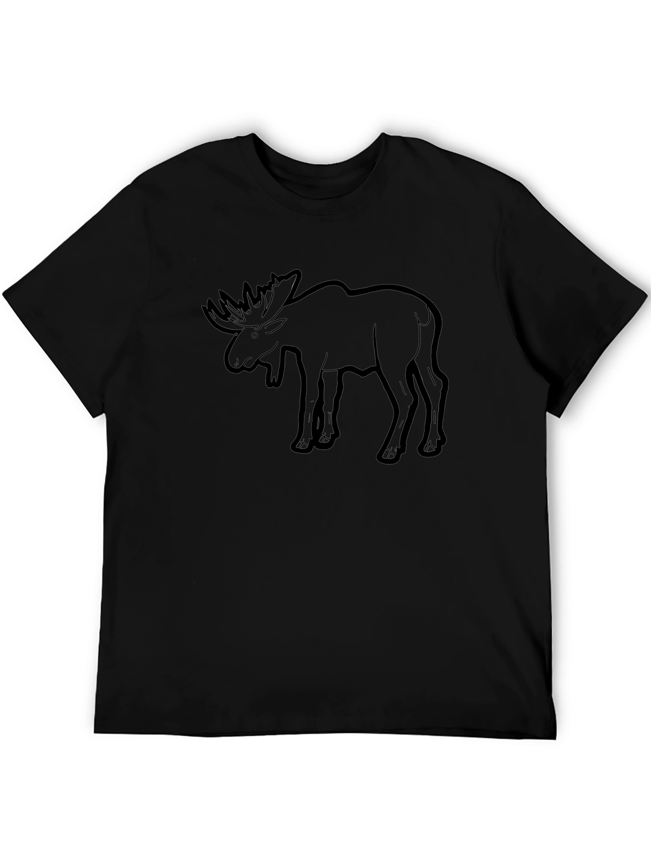 Moose Graphic Print T-Shirt