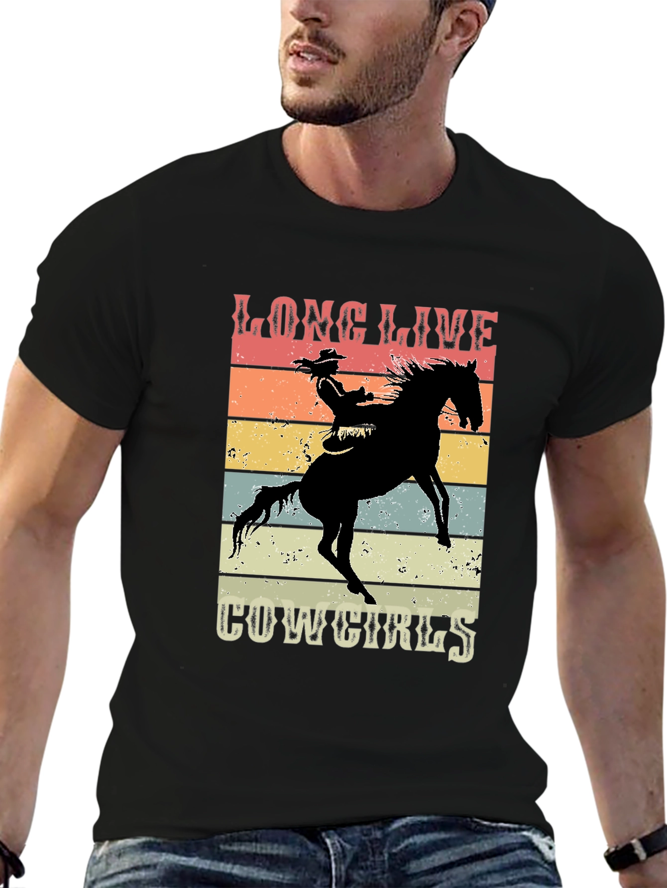 Long Live Cowgirls Graphic Tee - Retro Style