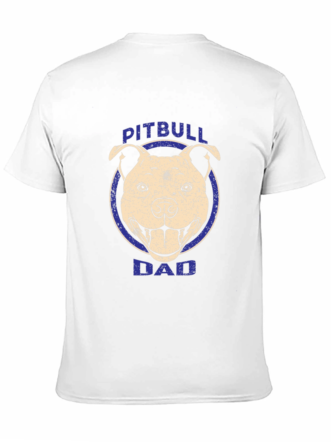 Pitbull Dad Graphic Tee - Black Cotton T-Shirt