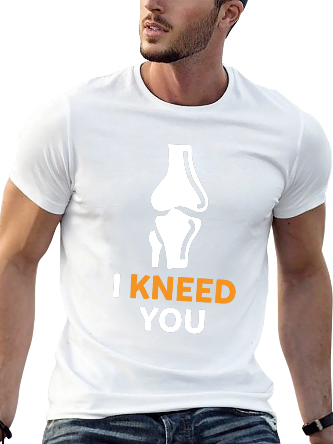 I Kneed You Funny Anatomy Pun Black T-Shirt