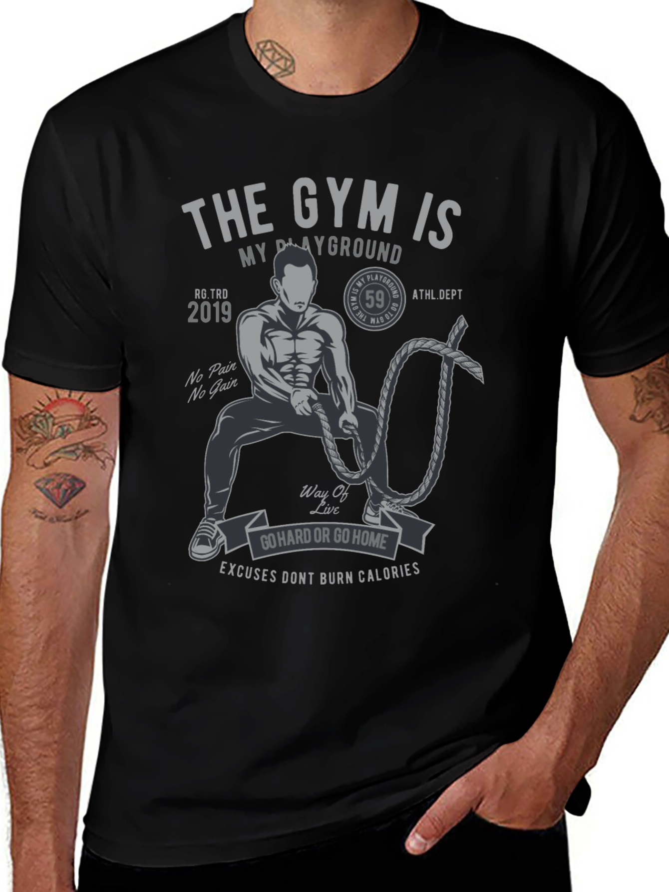 Gym Is My Playground Graphic T-Shirt