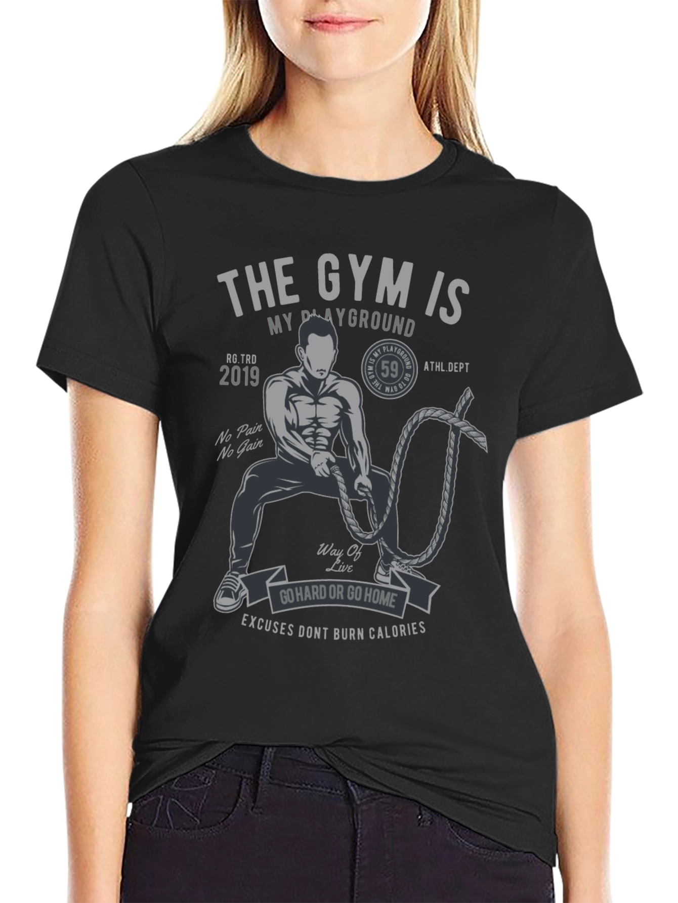 Gym Is My Playground Graphic T-Shirt