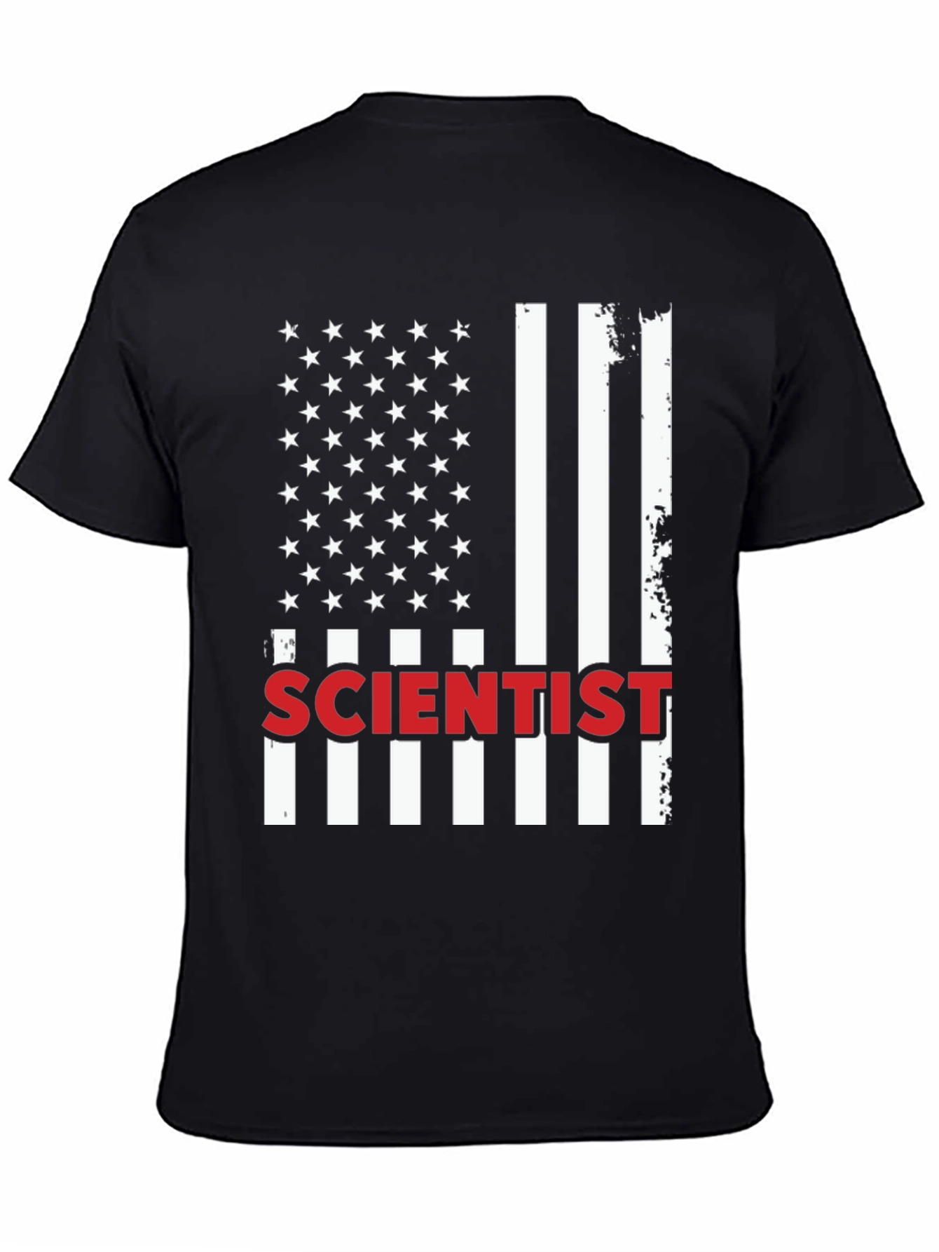 Scientist USA Flag Graphic T-Shirt