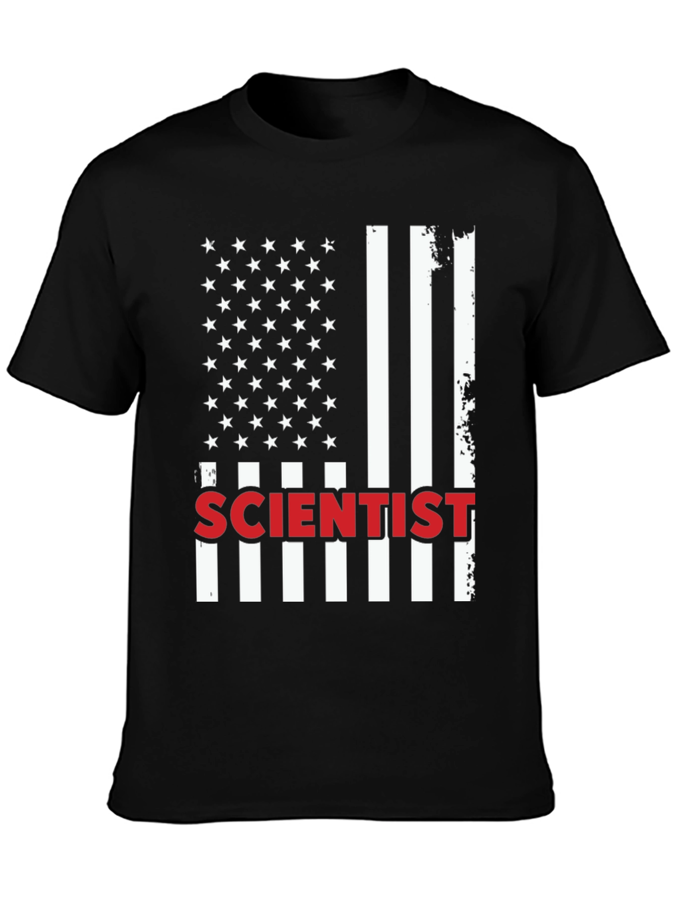 Scientist USA Flag Graphic T-Shirt