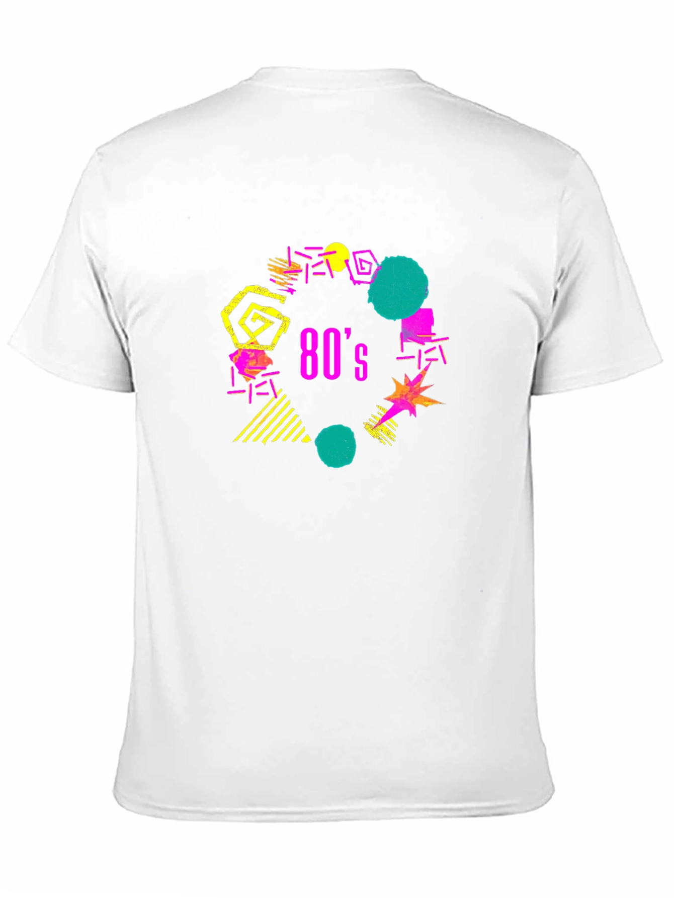 Retro 80s Style Graphic Tee - Black