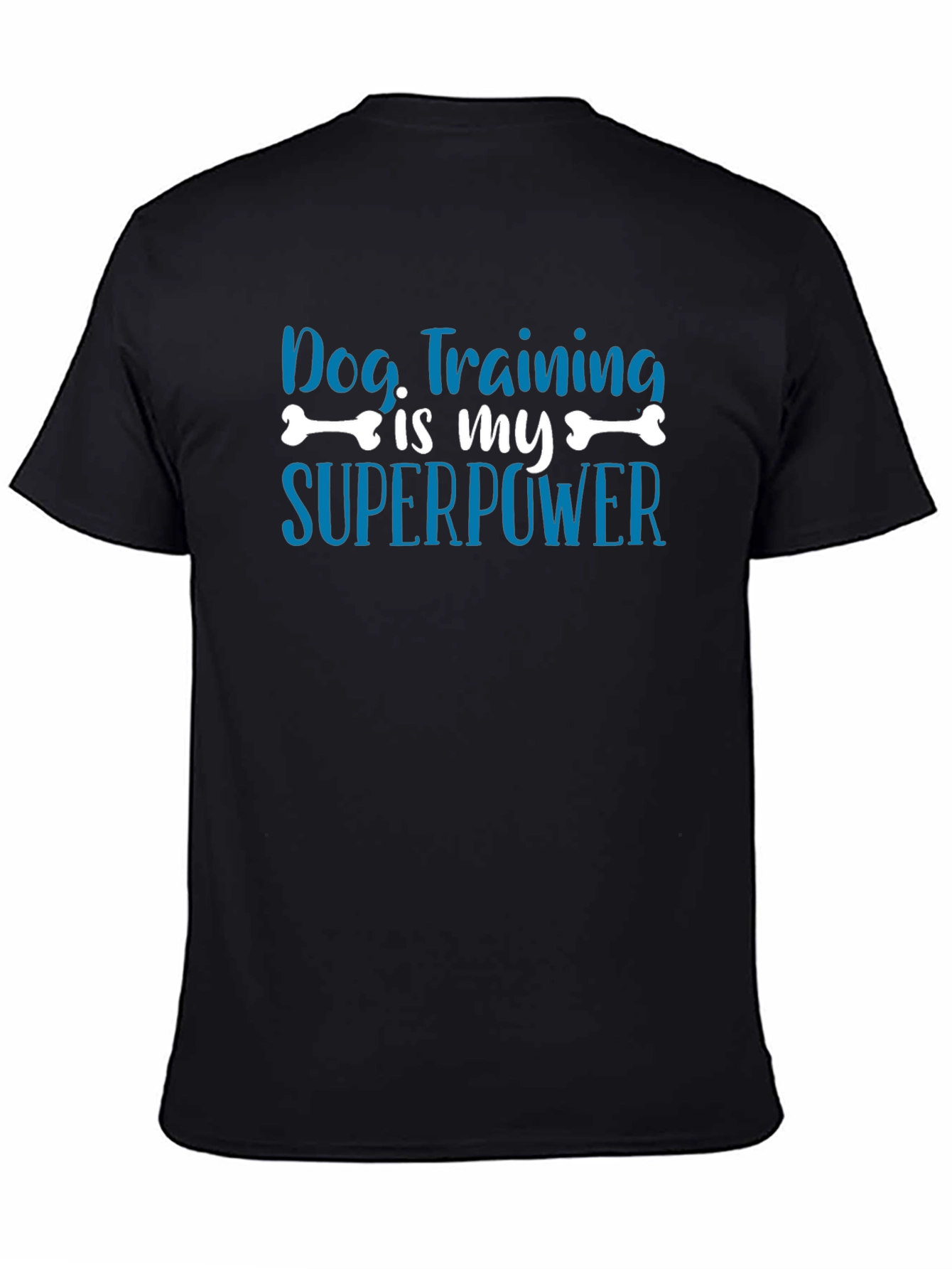 Dog Training is My Superpower Black T-Shirt