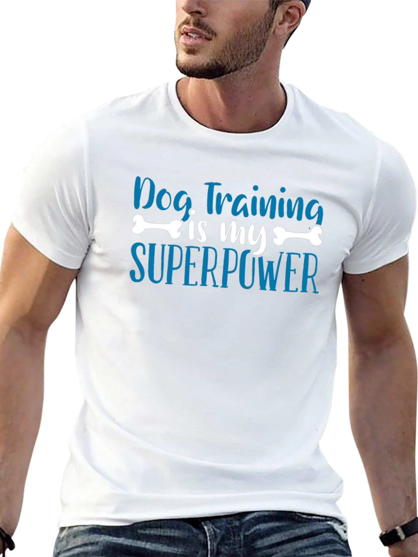 Dog Training is My Superpower Black T-Shirt