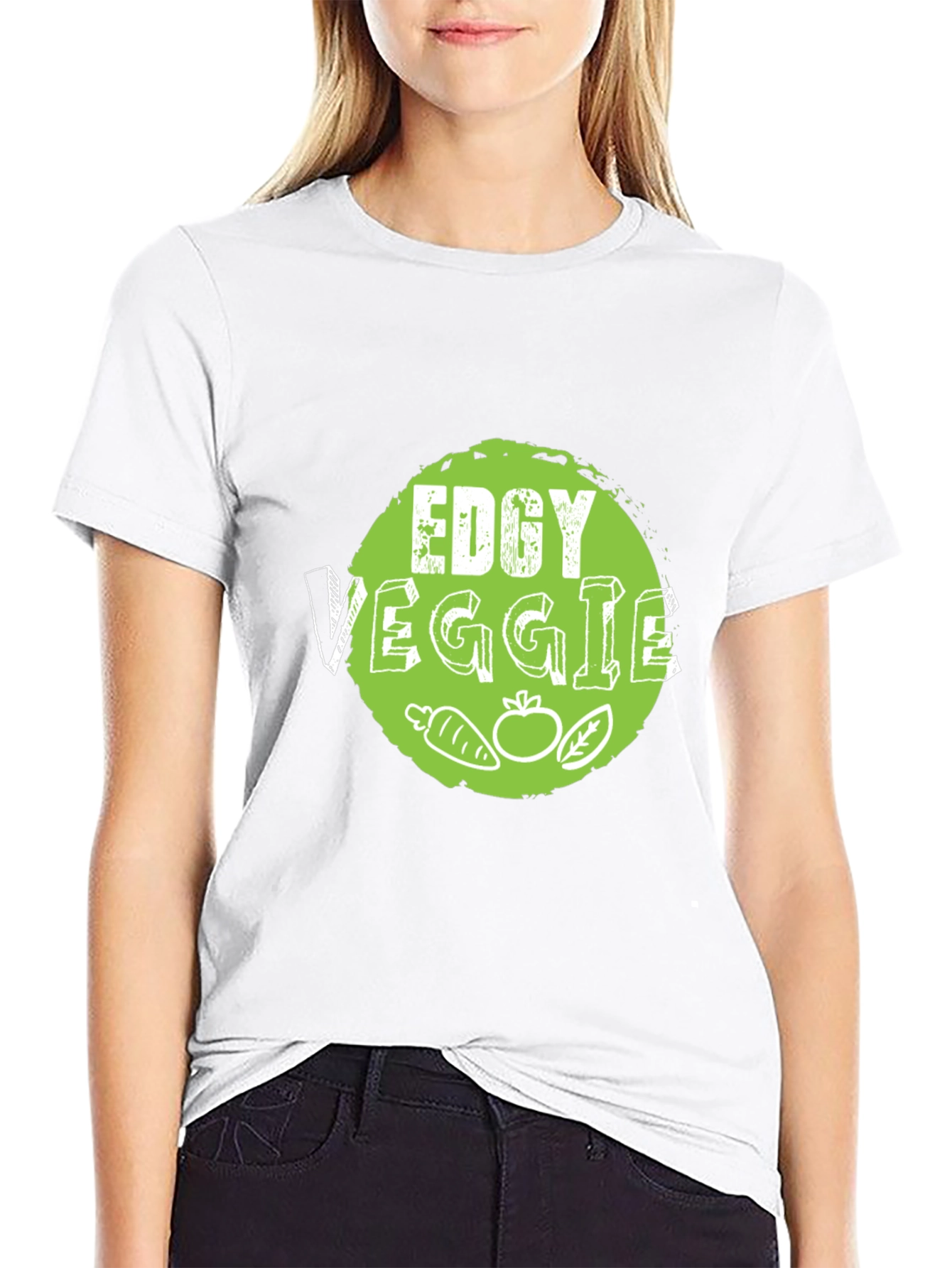Edgy Veggie T-Shirt: Vegan Graphic Tee