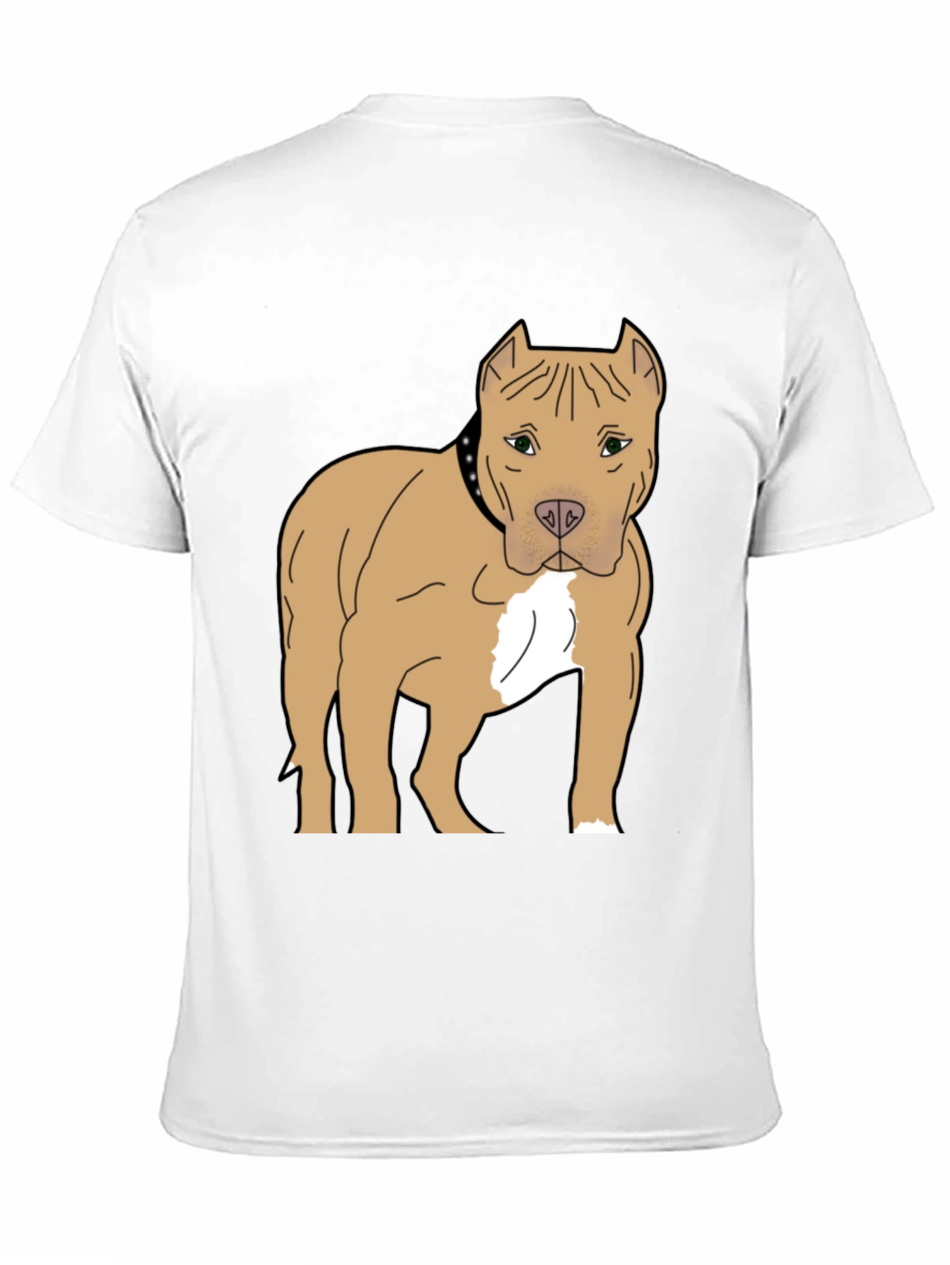 Pitbull Dog Graphic T-Shirt - Black Cotton Tee