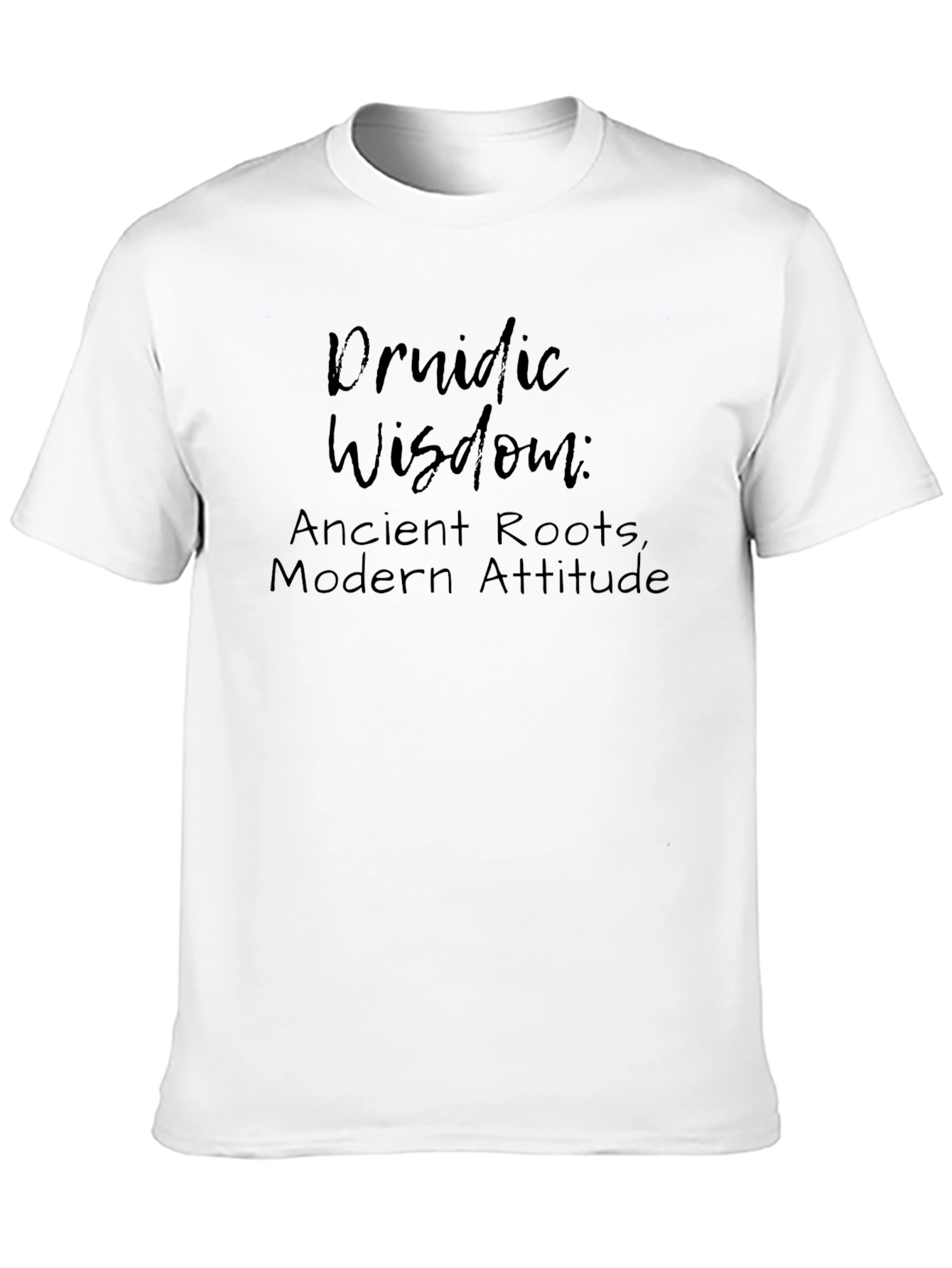 Druidic Wisdom Graphic Tee - Ancient Roots Modern Attitude