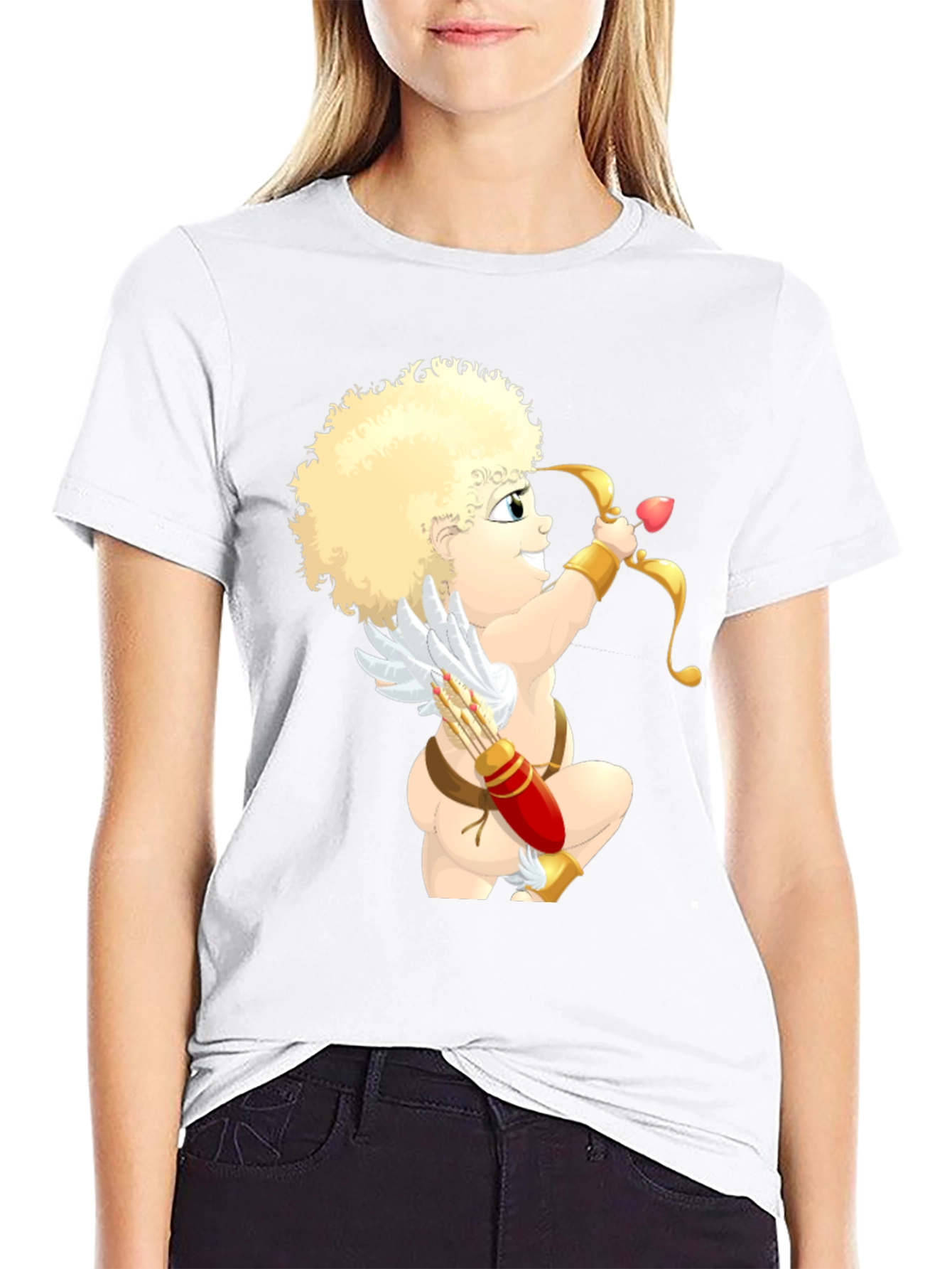 Cupid Graphic T-Shirt - Love Arrow Design