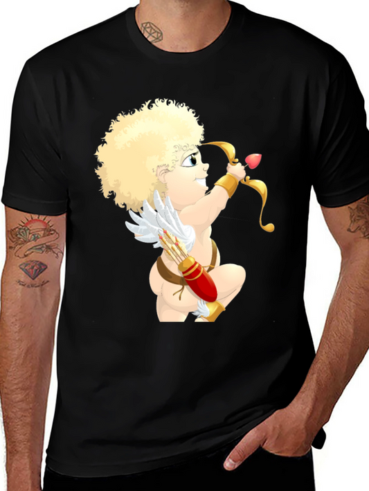Cupid Graphic T-Shirt - Love Arrow Design