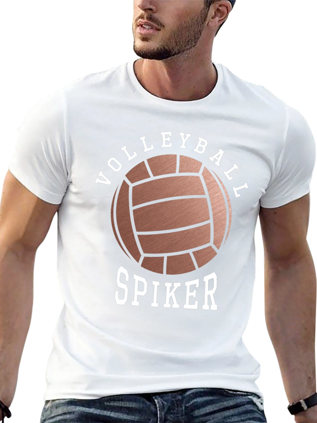 Volleyball Spiker Graphic T-Shirt - Athletic Style