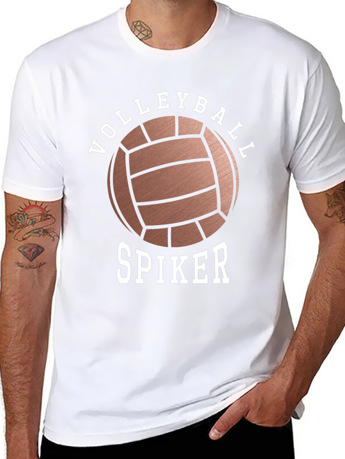 Volleyball Spiker Graphic T-Shirt - Athletic Style
