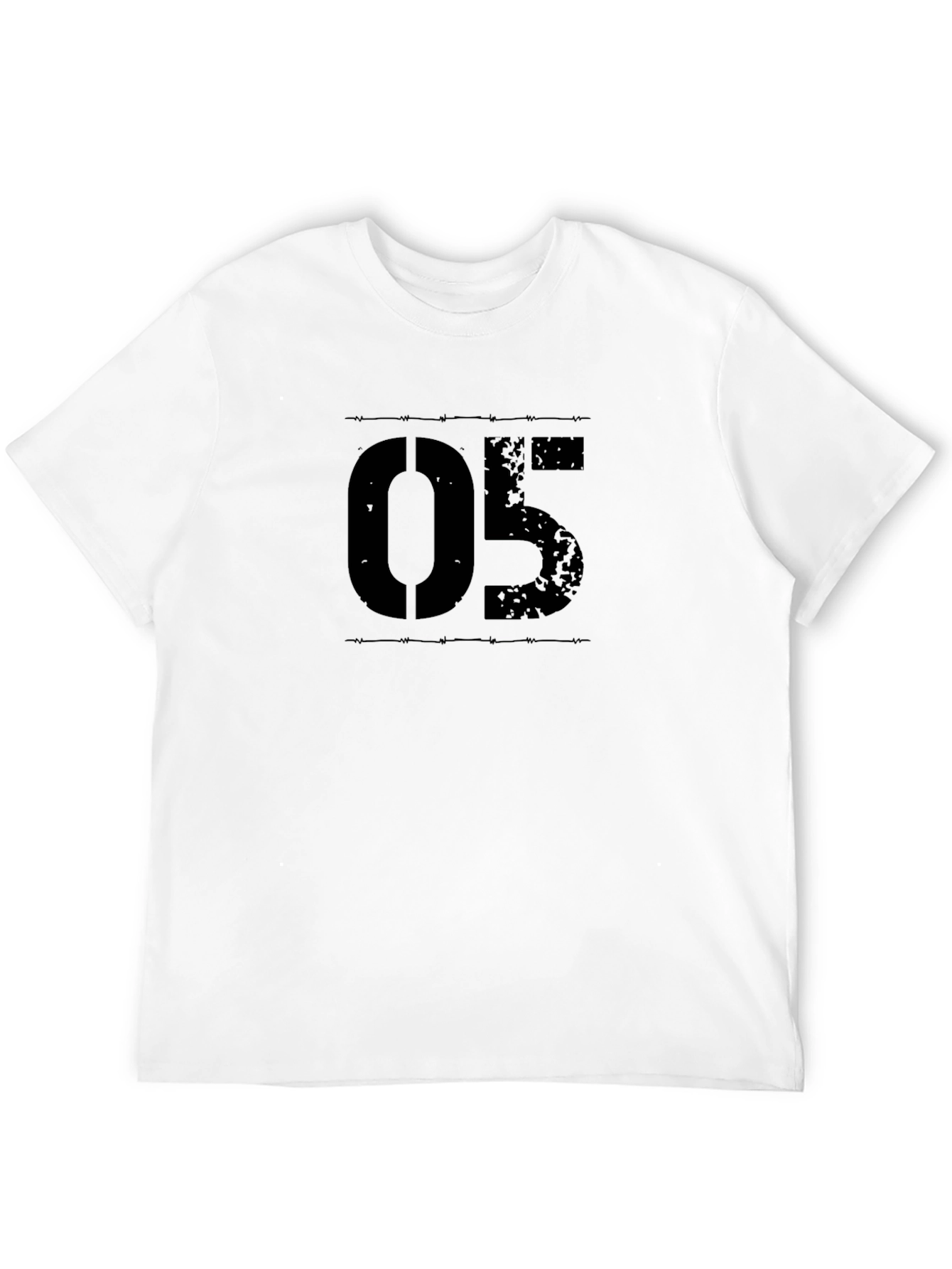 Black 05 Graphic Print T-Shirt
