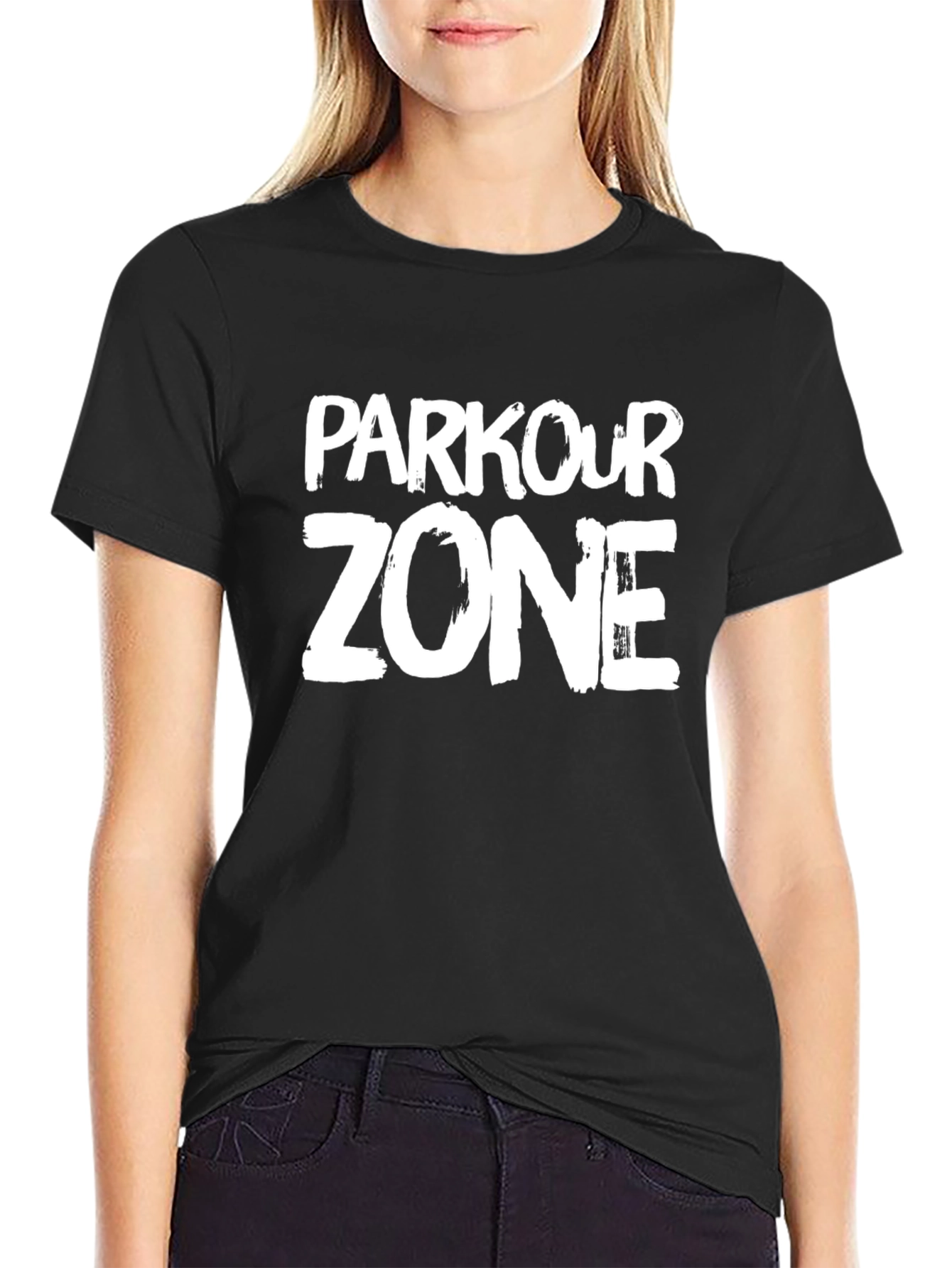 Parkour Zone Graphic Tee - Urban Style Black T-Shirt