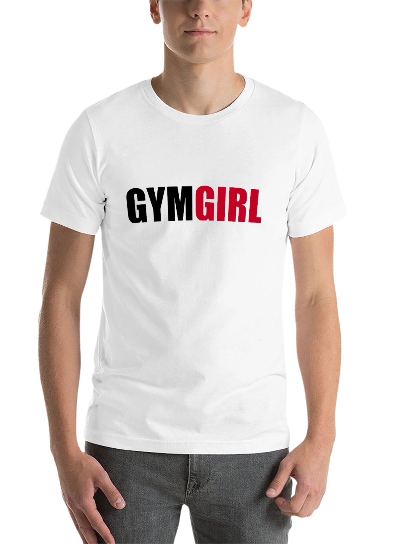Gym Girl Graphic Tee - Black